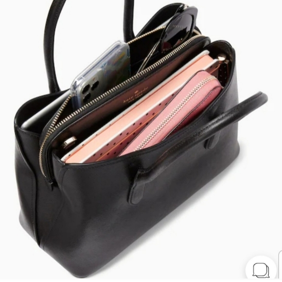 NEW Kate Spade Rory Medium Black Satchel Purse Bag - Picture 6 of 10